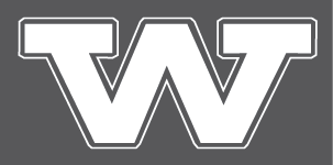 Westminster College lettermark in white